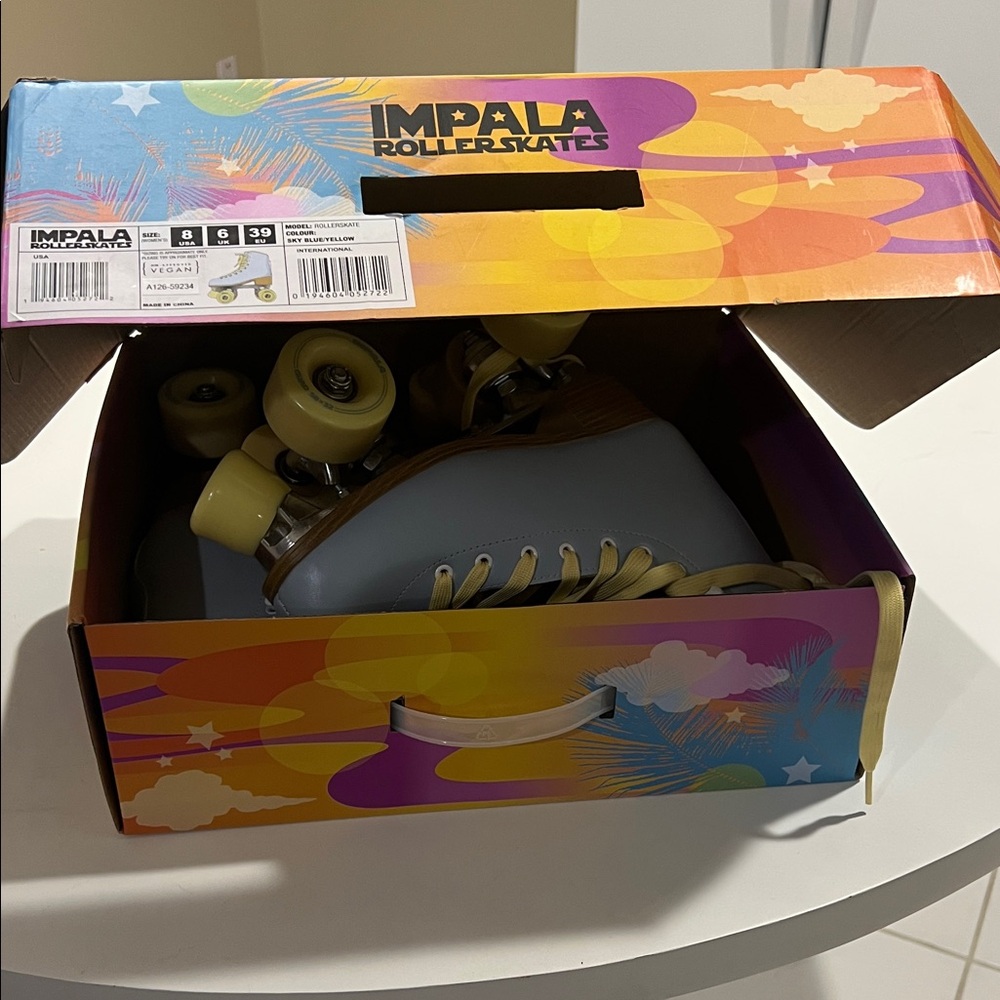 Women’s Roller Skates - Blue and Yellow